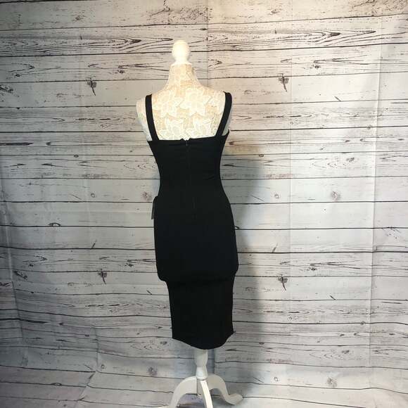 NWT STELLA LUCE Straight Pencil Silhouette Black Sexy Dress size medium - Picture 8 of 11